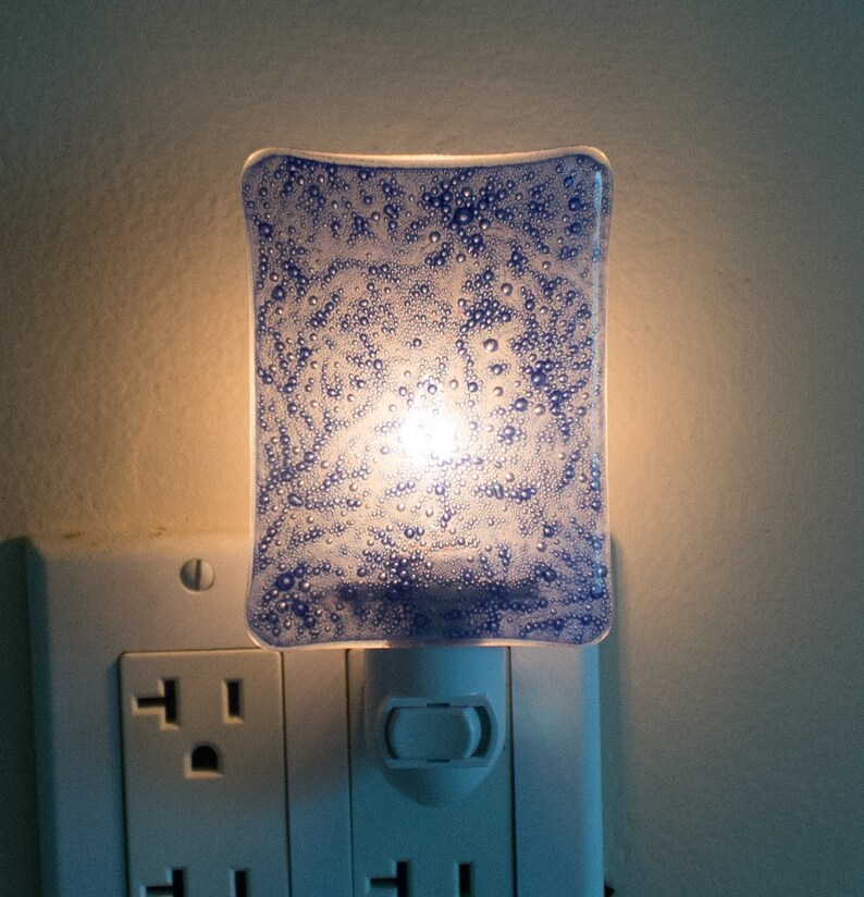 Kids Room Night Light Cobalt Blue Night Light Plug In Etsy