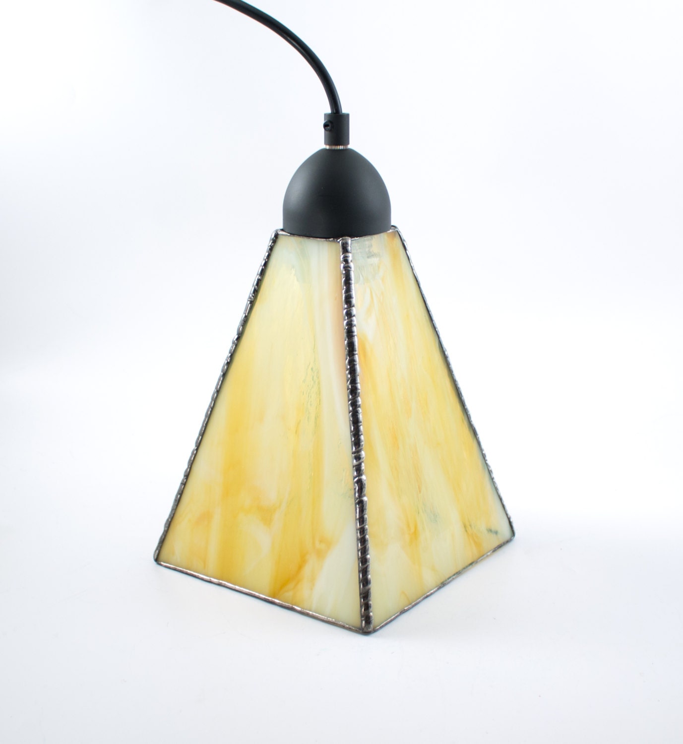 Yellow Glass Pendant Lighting Hanging Lamp Kitchen Island Yellow Glass Pendant Lighting Hanging, Stained Glass Hanging Lamp Hardware