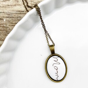 perfect gift for her, memorial handwriting, signature necklace, actual handwriting, personalized handwriting gift