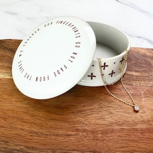 Uplifting Sympathy or Grief Gift - Friendship or Family Sympathy Dish - Grieving Gift - necklace gift set