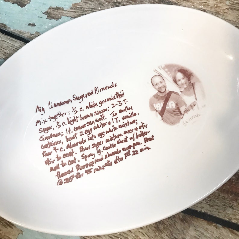 Personalized plate with handwriting personalized gifts for Etsy