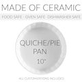 CERAMIC QUICHE PAN
