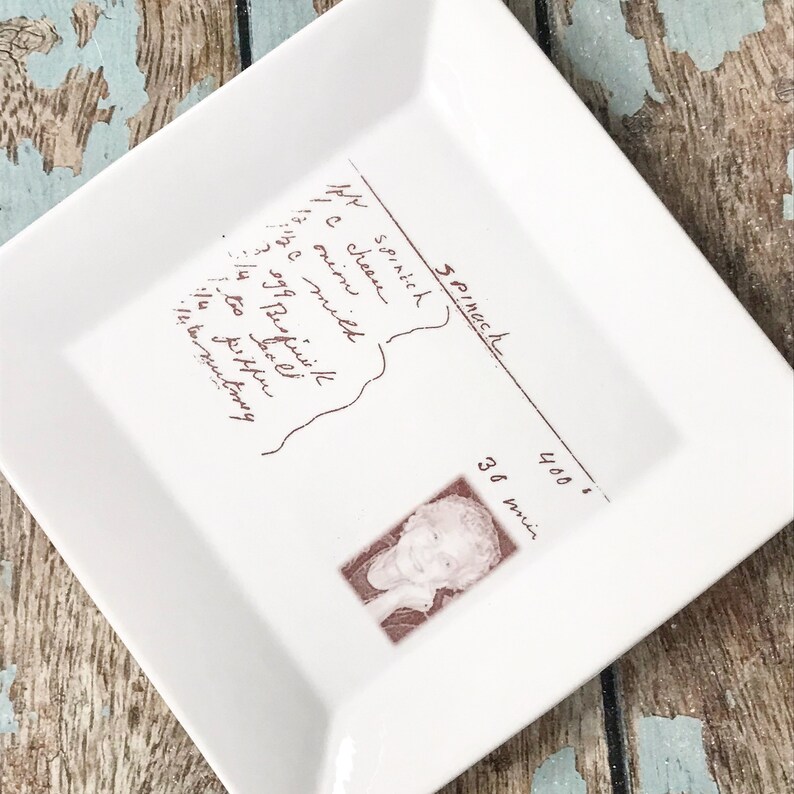 Wedding Gift Plates Personalized Photo Gift Recipe Plate Etsy