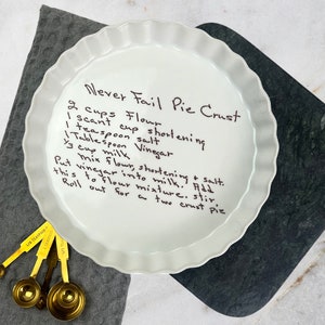 Personalized Baking Pan with Handwritten Recipe - Mother&#39;s Day Gift, Heirloom Keepsake
