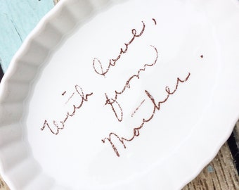 handwriting gift, handwriting plate, handwriting gift for grandmother, remembrance gifts, handwriting gift him, handwriting jewelry