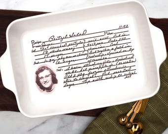 regalo personalizado, la receta de tu ser querido en una bandeja para hornear, regalo para él, regalo para mamá, regalo de aniversario