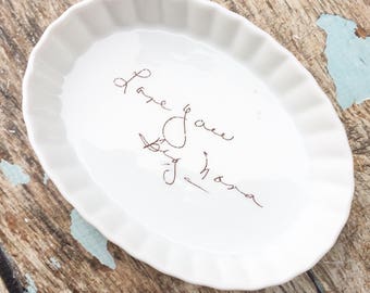 Personalisierte Geschenke für die Braut, Brautparty Geschenk, personalisiertes Hochzeitsgeschenk, rustikale Hochzeitsdeko, Schmuckschale, Hochzeitsgeschenke, Geschenk für Mama