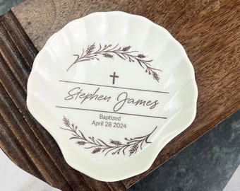 custom christening gift, custom baptism gift from God parent, religious gift, first communion gift