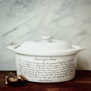 Custom recipe dish, as seen on Etsy commercial, Etsy recipe plate, tamale recipe plate