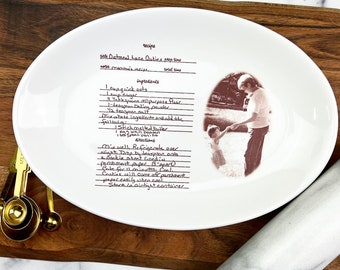 Recipe/Note Handwritten Personalized Plate