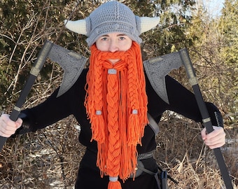 Crochet Dwarf/Viking Hat and Beard