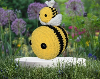 Lot de VFI MOTIF Grande et petite abeille au crochet