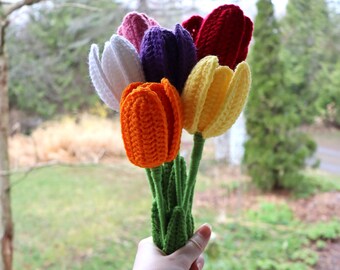 Bouquet au crochet #1 Tulipes