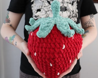 PDF PATTERN Crochet Big Strawberry