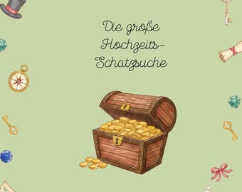 Hochzeitsspiel Schatzsuche | Unterhaltsame Aktivität für kleine Gäste auf Hochzeiten| Printable Download