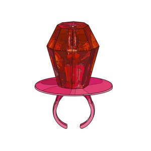 VINYL STICKER - Red Ring Pop