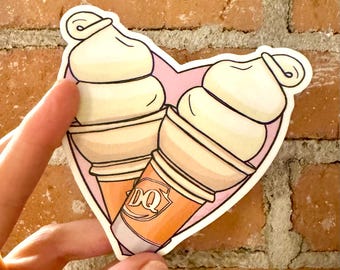 PEGATINA DE VINILO - Helado Sweetheart