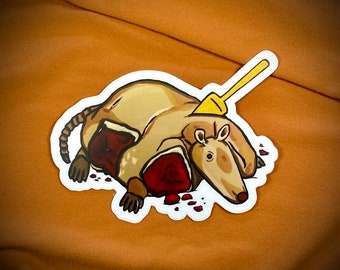 PEGATINA DE VINILO - Armadillo Sangriento