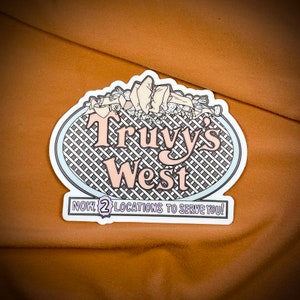 VINYL STICKER - Truvy&#39;s West Beauty Spot SIgn - Steel Magnolias