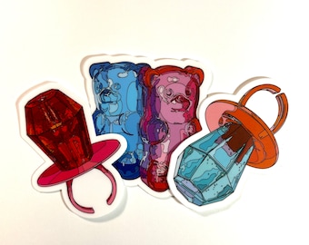 SET DE PEGATINAS DE VINILO - Paquete de dulces