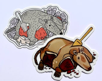 PEGATINA DE VINILO - Conjunto Bleedin' Armadillo