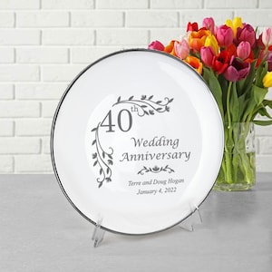 50th Wedding Anniversary, Personalized 50th Anniversary Plate, Golden  Anniversary Gift for Parents, Religious Anniversary Memorable Gift 