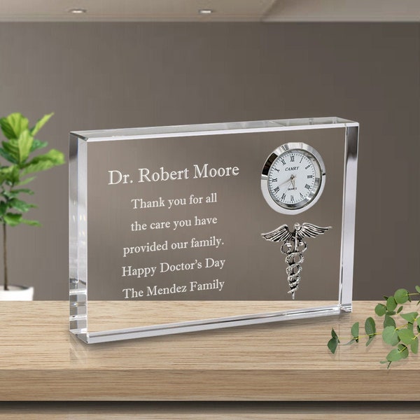 Engraved Doctor Clock - Etsy