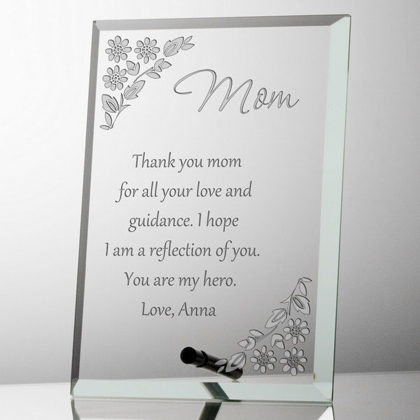 Cellini Gift Mother Poem Glass Plaque Best Friend Special Keepsake #1 
