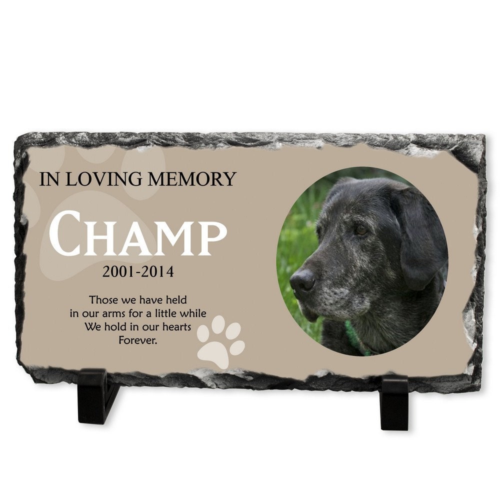 Personalized Pet Dog Photo Memorial Stone Plaque Sympathy - Etsy Ireland