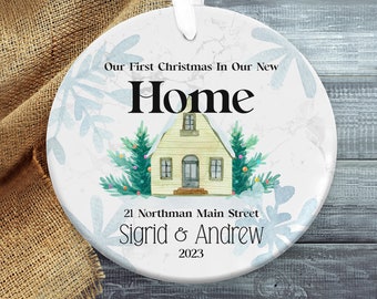 Our First Christmas In Our New Home Christmas Ornament, First Home ornament, Family Ornament, Couples Gift, Housewarming Gift
