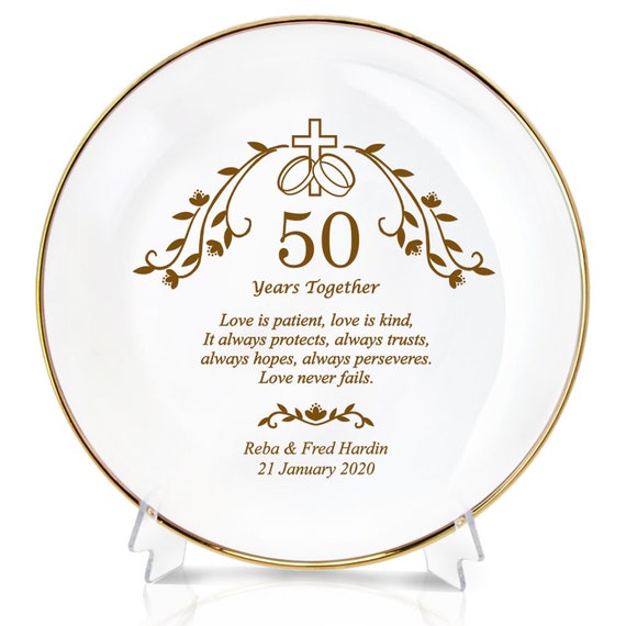 Placas conmemorativas Bodas de Oro (50 Aniversario de Bodas