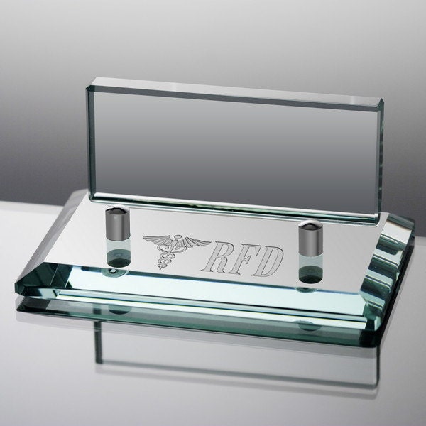 Glass Card Holder Etsy