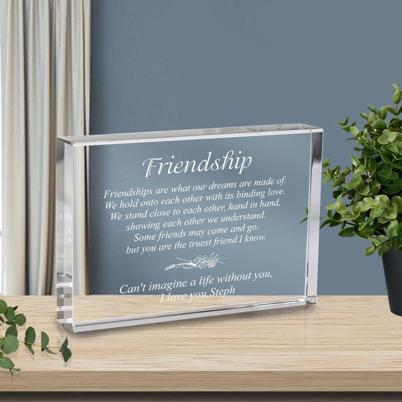 Friendship Plaque Etsy
