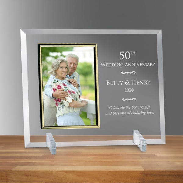 Engraved Wedding Anniversary Picture Frame Etsy Canada