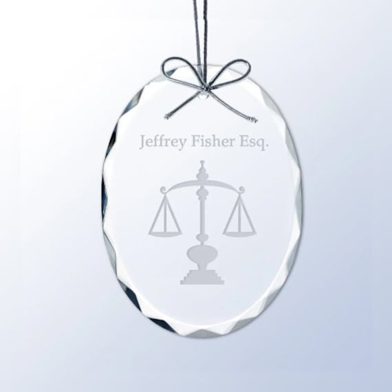 Personalized Crystal Glass Ornament - Graduation
