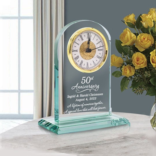 Wedding Anniversary Clock, Personalized Anniversary Gift, Wedding Gift for  Bride, Anniversary Gift for Wife, 1st Anniversary Gifts for Wife 