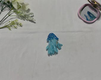 Blue Jellyfish Claw Clip | Ocean Hair Clip