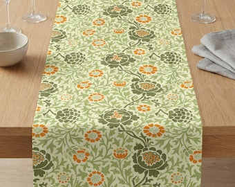 Runner da tavola William Morris Grafton, decorazione floreale botanica in stile Arts & Crafts per la sala da pranzo, idea regalo vintage per la casa in stile cottagecore