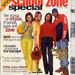 Seventeen School Zone Special Fall/Winter 1996 Clueless TV Cast Magazine