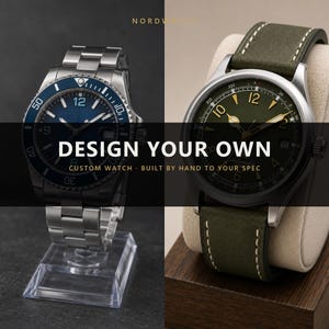 Custom Seiko Mod Watch - Design Your Own - Made to Order NH35 Automatic - Choose Dial, Color & Strap - Personalized Gift for Him