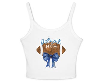 Detroit Football Tank Top | Women's  Game Day Shirt | Cute Detroit Fan Apparel | Women's Football Tank | Football Season Outfit