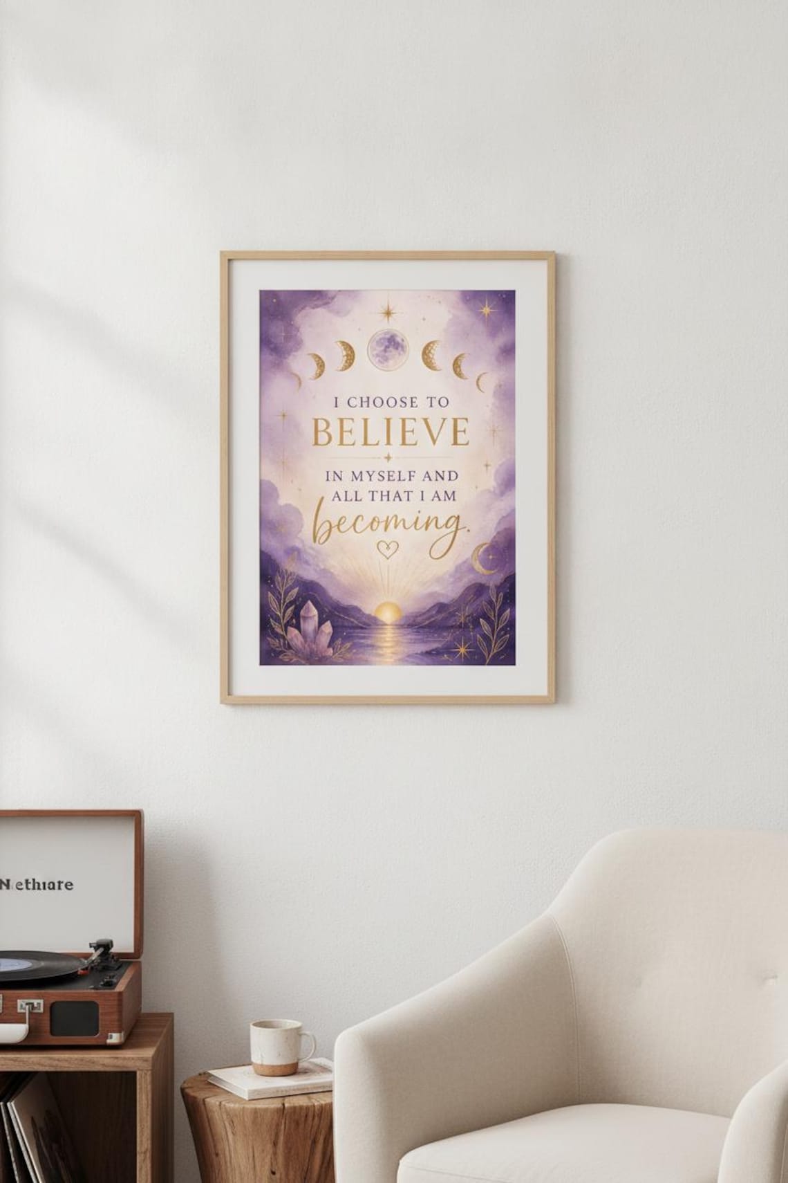 Mindset Quotes Wall Art Printable, Manifestation Affirmations Digital Download, Self Care Home ...