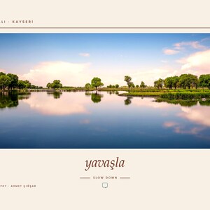 Framed Kayseri Landscape Photography Print | Soysallı Nature Park Wall Art | Turkey Lake Poster | Fine Art Giclée Print imagen 7