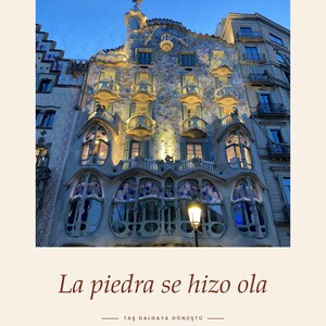 Impresión fotográfica de Casa Batlló / Barcelona España Arte mural / Cartel de viaje de Gaudí / Impresión Giclée de bellas artes sin enmarcar imagen 1
