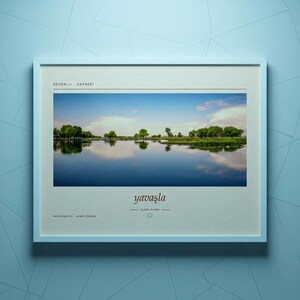 Framed Kayseri Landscape Photography Print | Soysallı Nature Park Wall Art | Turkey Lake Poster | Fine Art Giclée Print
