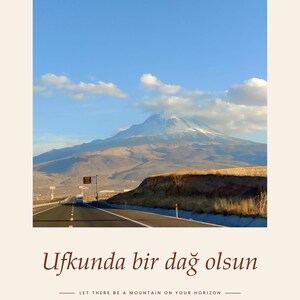Photographie du Mont Hasan | Paysage de Turquie | Affiche de voyage Aksaray | Impression giclée d'art sans cadre image 1