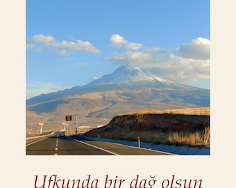 Mount Hasan Photography Print | Turkey Landscape Wall Art | Aksaray Travel Poster | Unframed Fine Art Giclée Print