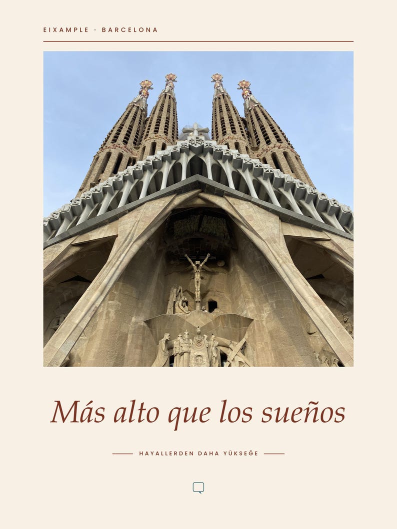 Framed Sagrada Família Barcelona Poster | Gaudí Architecture Wall Art | Spain Travel Print, Cathedral Decor, Fine Art Giclée Print bild 2