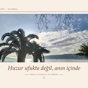 Framed Cengelköy Bosphorus Photography Print | Istanbul Wall Art | Turkey Fine Art Poster | Landscape Giclée Print image 2