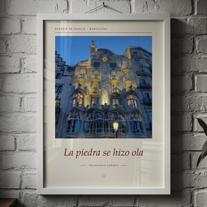 Framed Casa Batlló Photography Print | Barcelona Spain Wall Art | Gaudí Fine Art Poster | Architecture Giclée Print